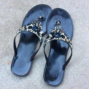 TORY BURCH Speer Printed Floral Thong Sandal